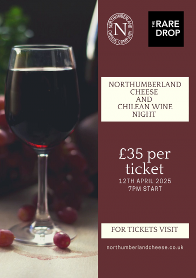 Cheese & Chilean Wine Night with Northumberland Cheese