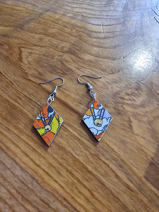 Beavertown Diamond Shape Beer Can Earrings